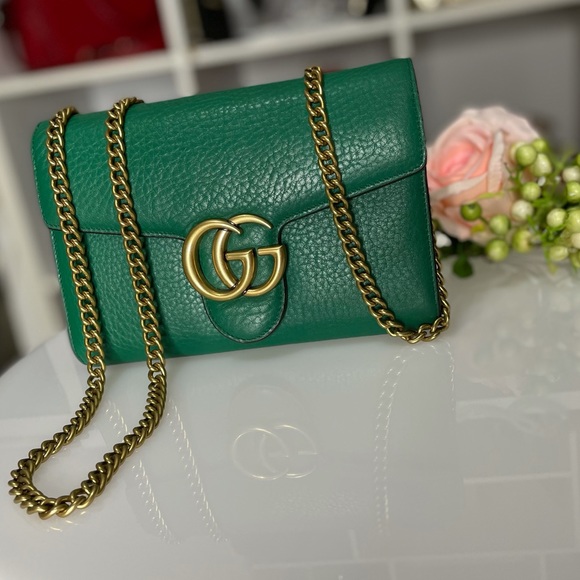 Gucci Handbags - Preloved authentic GUCCI Marmont wallet on a chain bag